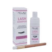 Eye Wash for Eyelash Extensions and Natural Lashes Cleanser Shampoo 50ml with brush